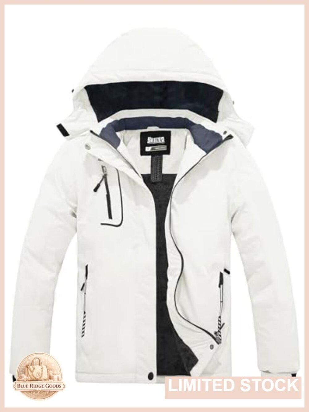 Waterproof Windproof Ski Jacket Warm Hooded Winter Coat Snow